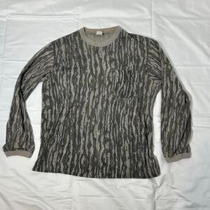Vtg Single-Stitch Realtree‎ Hunting Camo Long Sleeve Ringer T-Shirt XL USA